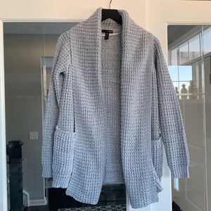 AQUA brand Grey Chunky Cardigan